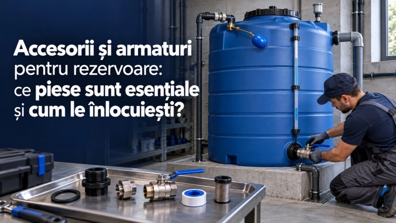 Accesorii si armaturi pentru rezervoare de apa: alegere si inlocuire corecta