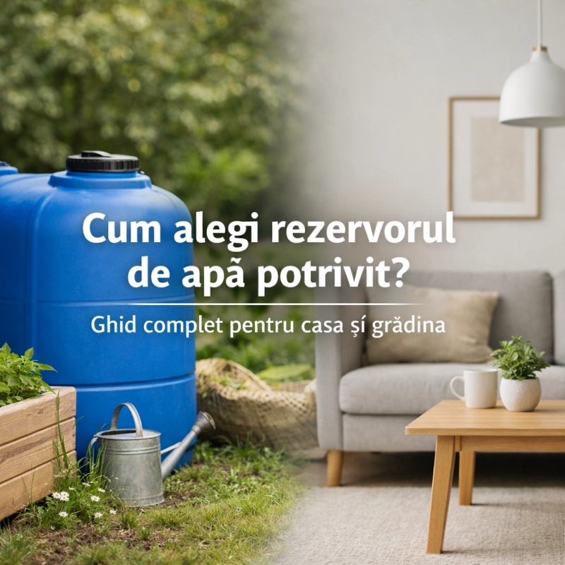 Cum alegi rezervorul de apa potrivit? Ghid complet pentru casa si gradina