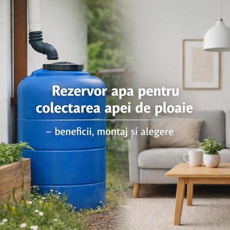Rezervor apa pentru colectarea apei de ploaie – beneficii, montaj si alegere