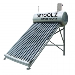 Panou solar nepresurizat Detoolz cu 15 tuburi vidate, boiler inox 150 litri