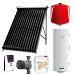 Pachet de baza panouri solare Ferroli cu 20 tuburi vidate ECOTUBE NEW 20 si boiler bivalent ECOUNIT 150 litri