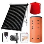Pachet de baza panouri solare Ferroli cu 2x25 tuburi vidate ECOTUBE NEW 25 cu boiler bivalent Ecounit 500 litri