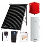 Pachet confort panouri solare Ferroli cu 20 tuburi vidate ECOTUBE NEW 20 si boiler bivalent ECOUNIT 150 litri