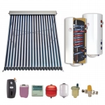 Pachet panou solar cu tuburi vidate pentru 3 - 4 persoane Sontec 2x20 tuburi si boiler bivalent 200 litri