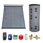 Pachet panou solar cu tuburi vidate pentru 5 - 6 persoane Sontec 2x30 tuburi si boiler bivalent 300 litri
